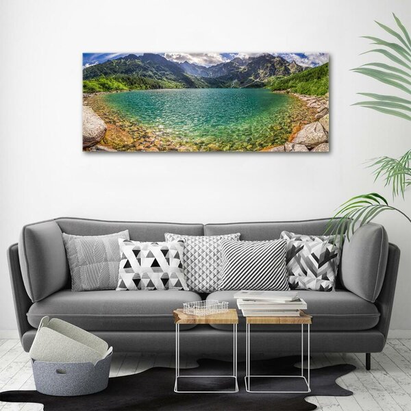 Foto obraz fotografie na skle Jezero v horách osh-99700866