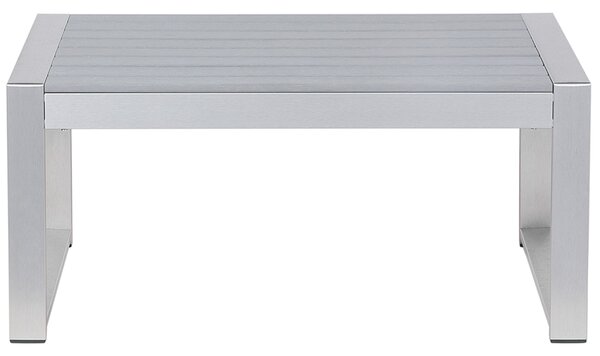 Zahradní konferenční stolek SALERNO 90 cm 50 cm Kov Světle šedá