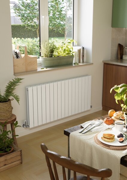 TERMA Forte V20 designový radiátor 600 × 1254 mm, 1315 W, černá mat, připojení VP