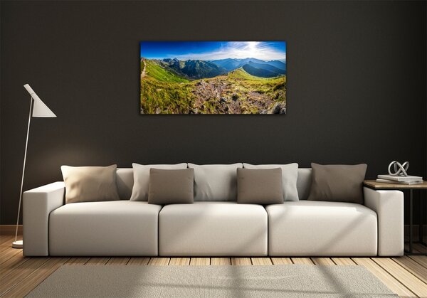Foto obraz sklo tvrzené Horská panorama osh-99701533