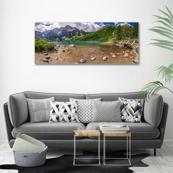 Foto-obraz fotografie na skle Jezero v horách osh-99700952