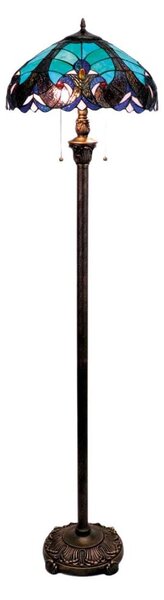 BRILAGI - Tiffany vitrážová stojací lampa CORAL 2xE27/60W/230V