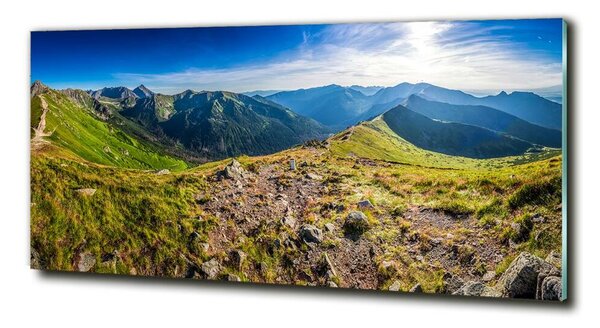 Foto obraz sklo tvrzené Horská panorama osh-99701533