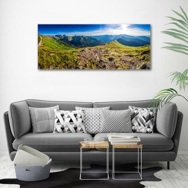 Foto obraz sklo tvrzené Horská panorama osh-99701533
