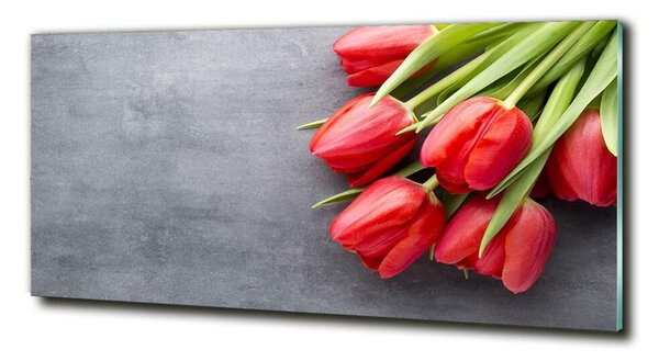 Foto obraz fotografie na skle Červené tulipány osh-99719823