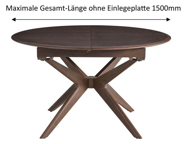 JÍDELNÍ STŮL, barvy vlašských ořechů, 180/130/75 cm MID.YOU - Jídelní stoly, Online Only