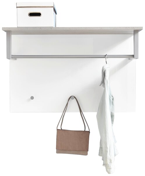 ŠATNÍ PANEL, šedá, bílá, 90/60/35 cm Carryhome - Šatní panely, Online Only