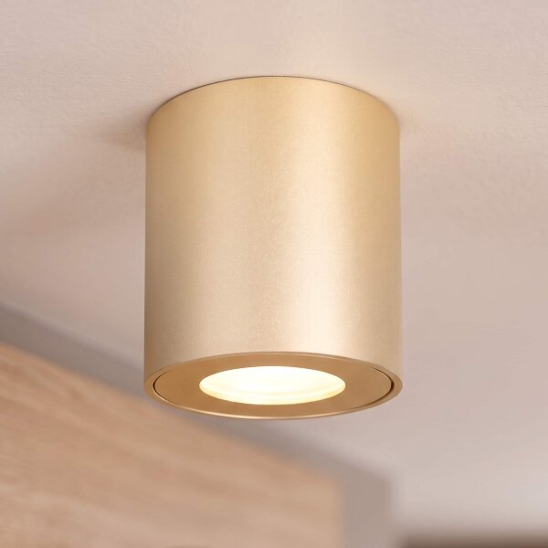 BRILAGI - Koupelnové bodové svítidlo MIA 1xGU10/30W/230V 84x80 mm zlatá IP54