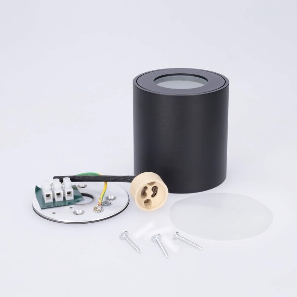 BRILAGI - Koupelnové bodové svítidlo MIA 1xGU10/30W/230V 84x80 mm černá IP54