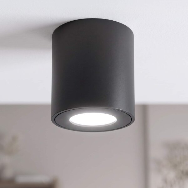 BRILAGI - Koupelnové bodové svítidlo MIA 1xGU10/30W/230V 84x80 mm černá IP54