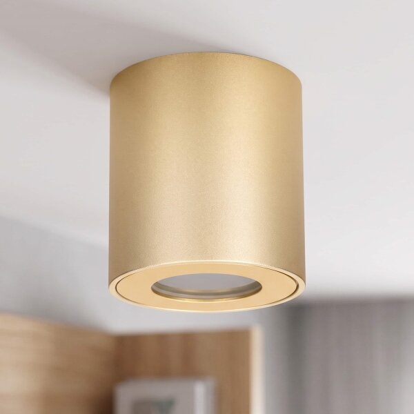 BRILAGI - Koupelnové bodové svítidlo MIA 1xGU10/30W/230V 84x80 mm zlatá IP54