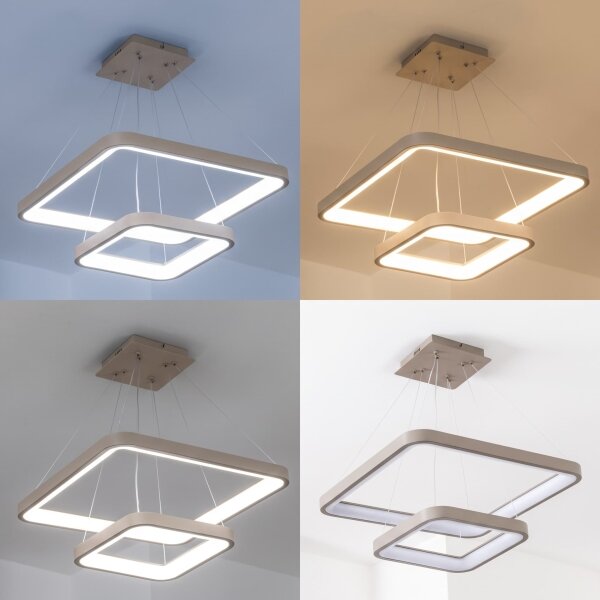 BRILAGI - LED Stm lustr na lanku FALCON SLIM LED/78W/230V béžová + DO