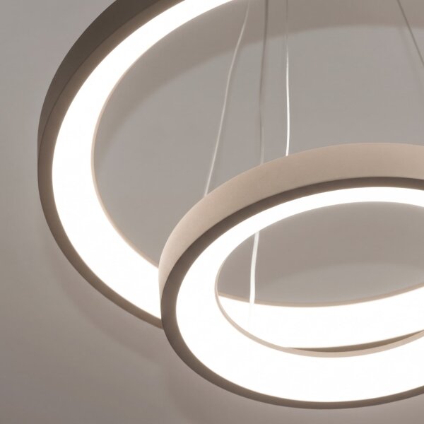 BRILAGI - LED Stm lustr na lanku FALCON SLIM LED/68W/230V pr. 50 cm béžová + DO