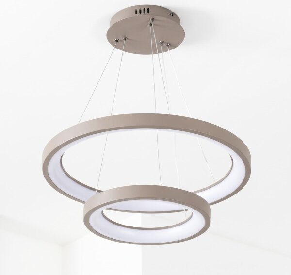 BRILAGI - LED Stm lustr na lanku FALCON SLIM LED/68W/230V pr. 50 cm béžová + DO