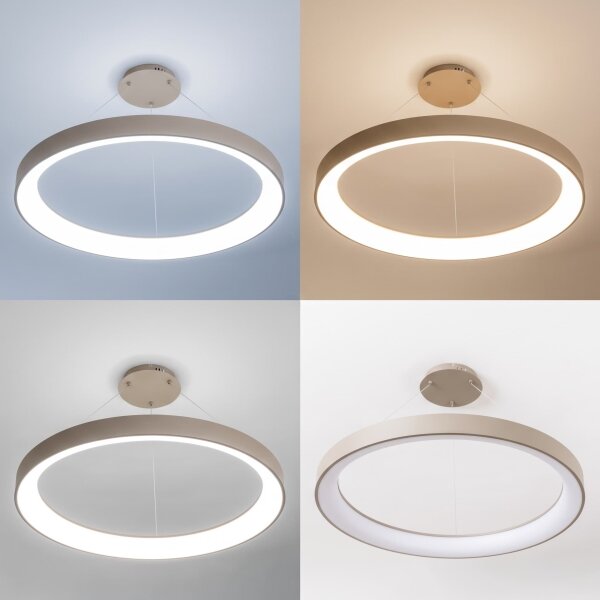 BRILAGI - LED Stm lustr na lanku FALCON II LED/108W/230V pr. 80 cm béžová + DO