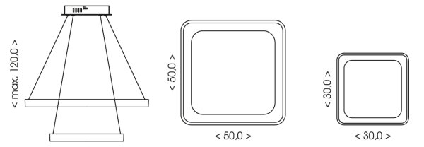 BRILAGI - LED Stm lustr na lanku FALCON SLIM LED/78W/230V béžová + DO