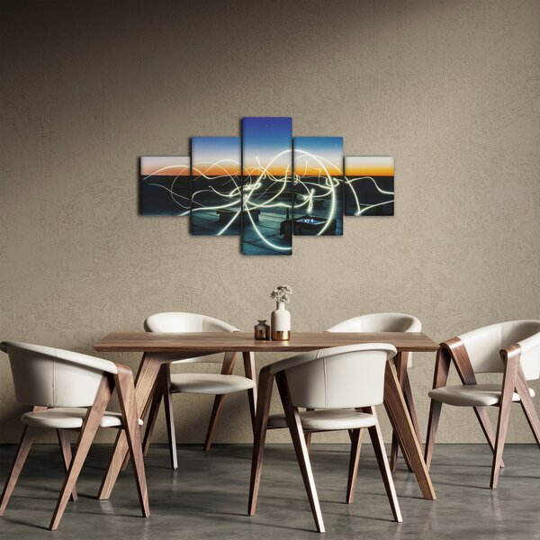 Obraz - pohled na oblohu ze střechy (125x70 cm)