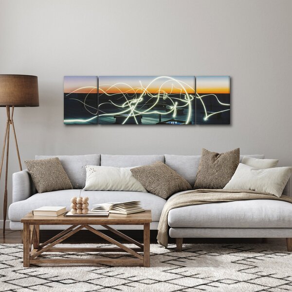 Obraz - pohled na oblohu ze střechy (170x50 cm)