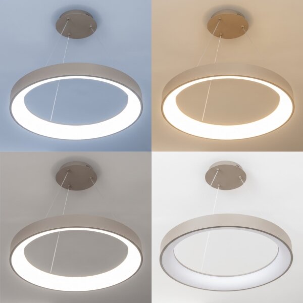 BRILAGI - LED Stm lustr na lanku FALCON II LED/99W/230V pr. 60 cm béžová + DO