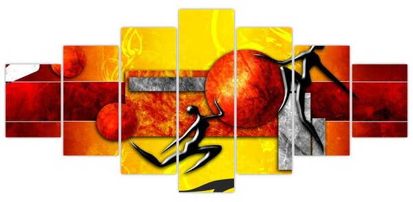 Obraz - Malba lidskosti (210x100 cm)
