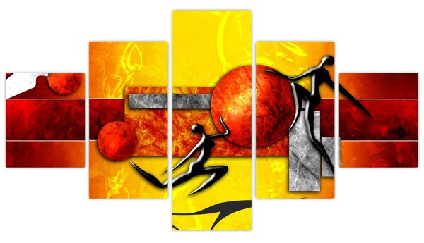 Obraz - Malba lidskosti (125x70 cm)