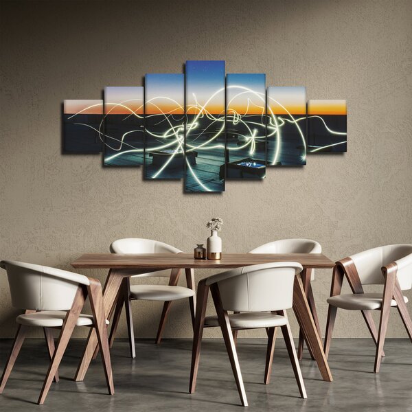 Obraz - pohled na oblohu ze střechy (210x100 cm)