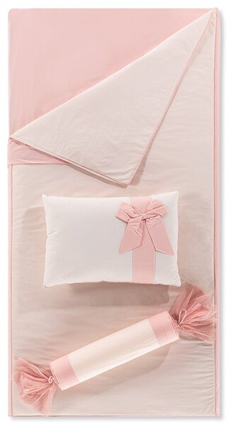 Ložní set 100x200cm Chere - bílá/růžová