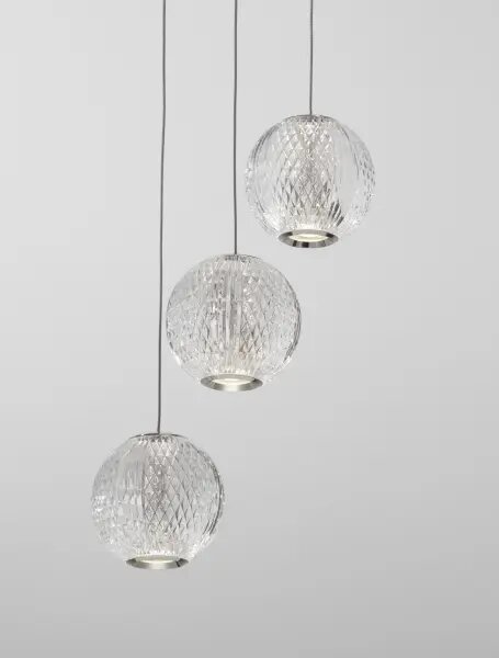 Lustr na lanku Brillante 22 chrom