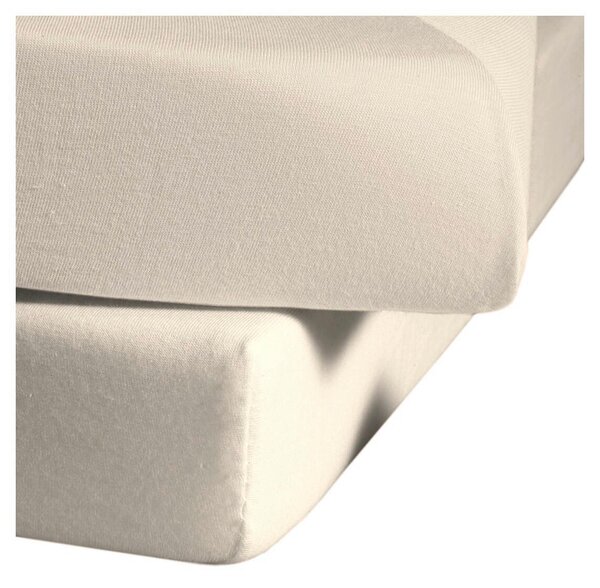 PROSTĚRADLO, single jersey, přírodní barvy, 100/200 cm Fleuresse - Prostěradla
