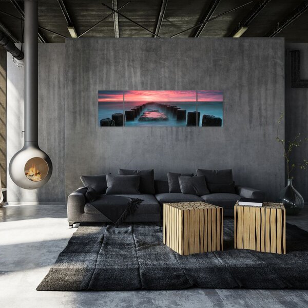 Obraz - Skály v moři (170x50 cm)
