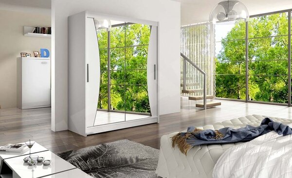 Skříň s posuvnými dveřmi Presto IX, Barva: lanýž, Osvětlení: bez osvětlení 5902928088342