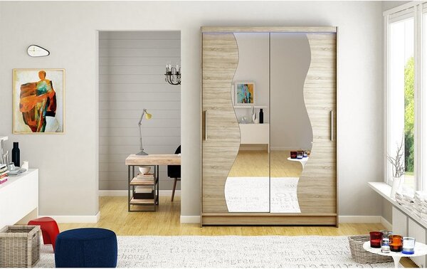 Šatní skříň Ada S, Barva: kašmír, Osvětlení: bez osvětlení 5903211404740