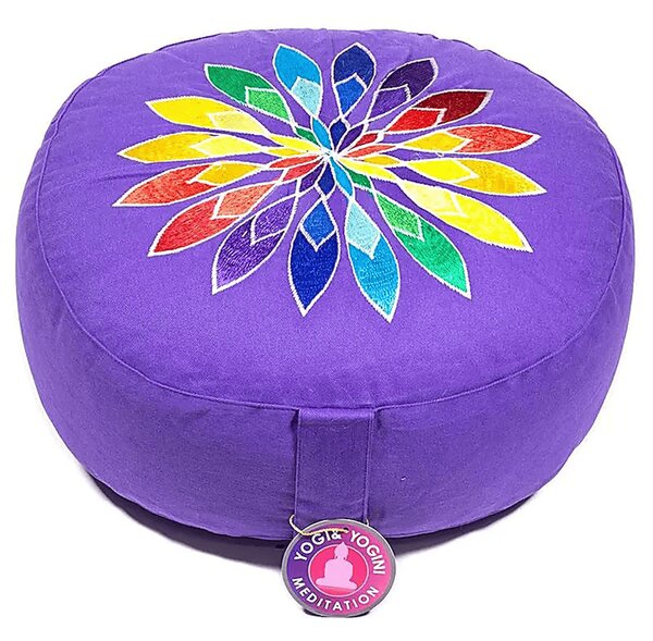 Meditační polštář - Květ - fialový