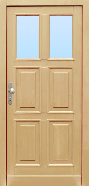 Mand CZ s.r.o. Vchodové dřevěné dveře ZORA 2S4K (42mm) Orientace Dveří: Pravé, Rozměr dle ČSN: 90 / 197