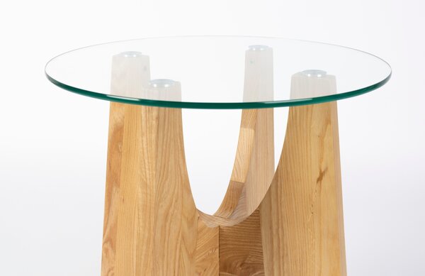 Skleněný odkládací stolek ZUIVER KOBE 45 cm