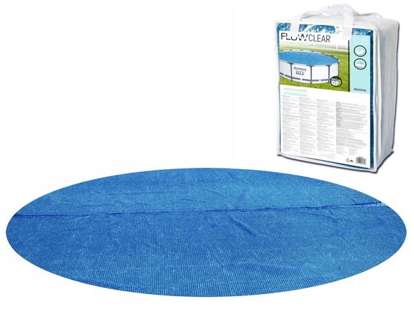 BESTWAY 58252 Solární termální KRYCÍ PLACHTA / Plachta na BAZÉN o průměru 427 cm
