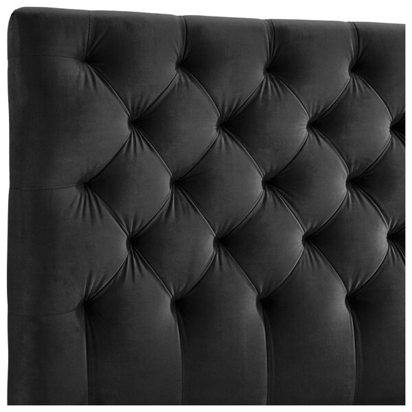 ČALOUNĚNÁ POSTEL, 140/200 cm, černá home24 - Manželské postele, Online Only