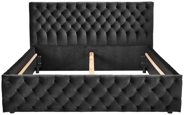 ČALOUNĚNÁ POSTEL, 180/200 cm, černá Ambia Home - Manželské postele
