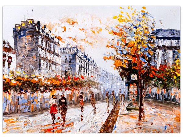 Obraz - Život ve městě (70x50 cm)