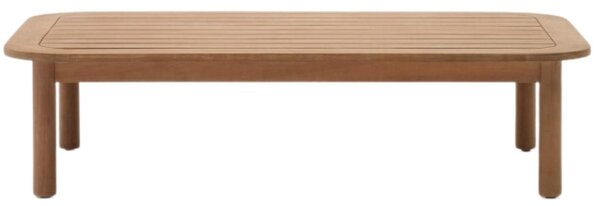Dřevěný zahradní konferenční stolek Kave Home Sacova 140 x 89 cm