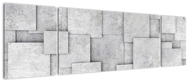 Obraz - Abstrakce betonových kachliček (170x50 cm)