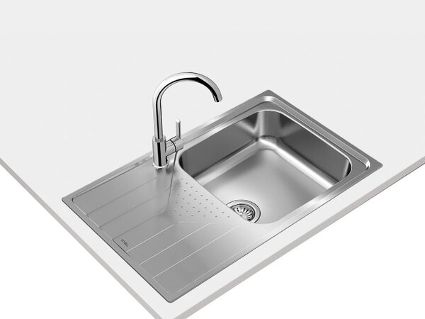 Teka Universe ocelový dřez se sifonem 79x50 cm ocel 115110030