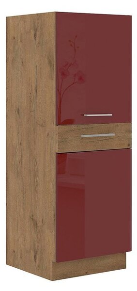 Woodline 50 DK-145 1F Střední kuchyňská skříňka, Barva: Dub lancelot / bordo lesk Mirjan24 5902928945690