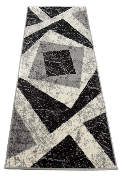 Moderní koberec Tap - čtverce 2 - šedý