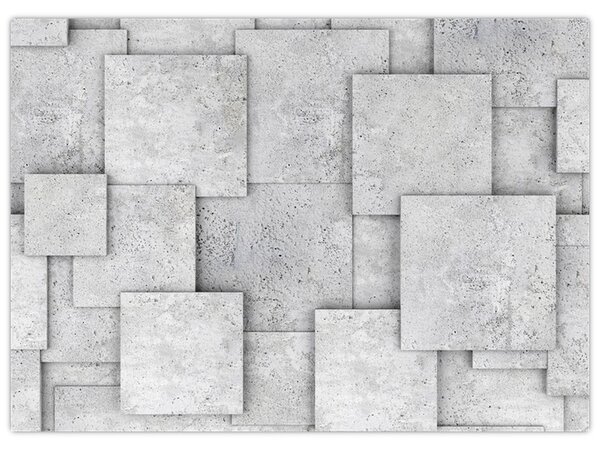 Obraz - Abstrakce betonových kachliček (70x50 cm)