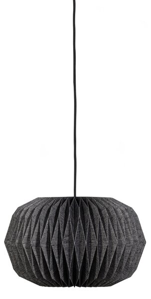 WOOOD Černé papírové závěsné světlo Pylon 44 cm