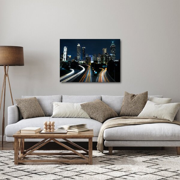 Obraz noční metropole (70x50 cm)