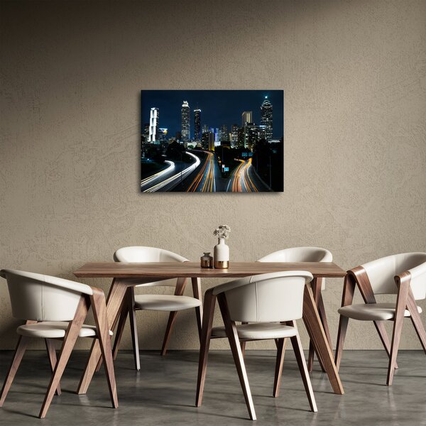 Obraz noční metropole (70x50 cm)