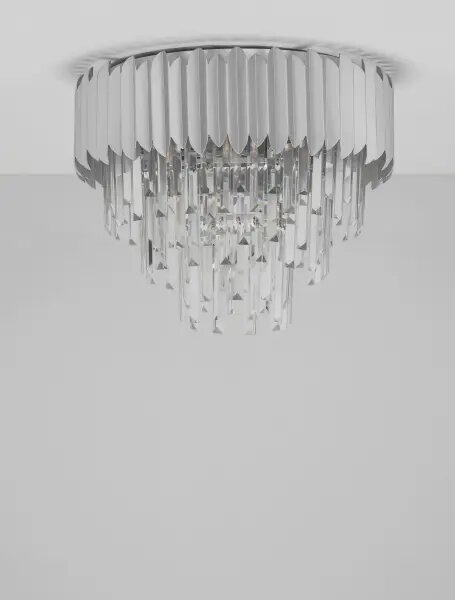 Designové stropní svítidlo Magnolia chrom – Šedá