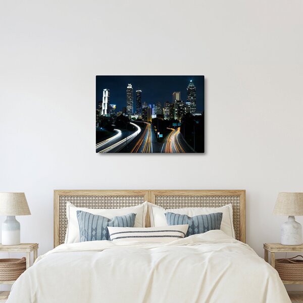 Obraz noční metropole (70x50 cm)